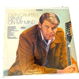 VINTAGE GLEN CAMPBELL “GENTLE ON MY MIND”  1967 VINYL RECORD LP CAPITOL RECORDS